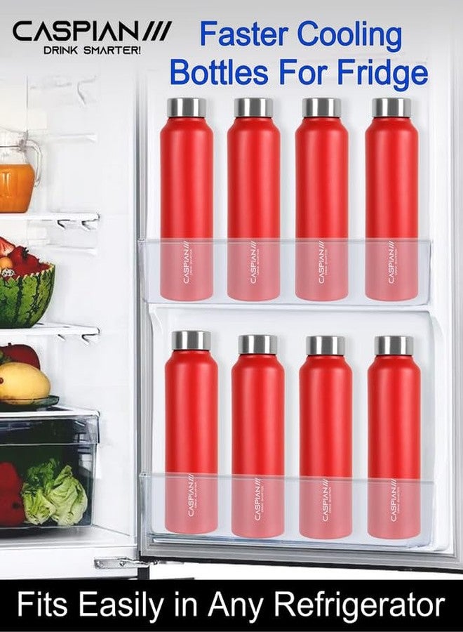 CASPIAN /// Astra Stainless Steel Water Bottle 1 ltr (Litre) for Fridge, Home, Office, School, Gym-Ideal for Adults, Men, Women, Kids, Boys, Girls-1000ml Leakproof, Rust free, Eco-Friendly, Scarlet - Image 4